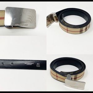 Burberry Accessories - Authentic Classic Plaid Burberry Belt Burberry Accessories - Authentic Classic Plaid Burberry Belt